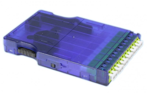Hyperline Корпус кассеты для оптических претерминированных решений, 6 дуплексных портов LC/APC, ввод кабеля, возможна ус