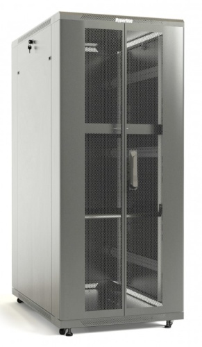 Hyperline Шкаф напольный 19-дюймовый, 32U, 1610x600х800 мм (ВхШхГ), передняя и задняя распашные перфорированные двери (7