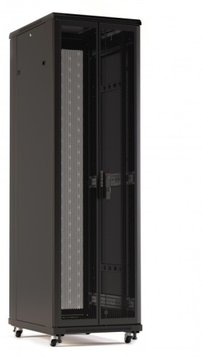 Hyperline Шкаф напольный 19-дюймовый, 22U, 1166x600х600 мм (ВхШхГ), передняя и задняя распашные перфорированные двери (7